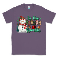 Lavender tis the season to sparkle snowman Classic Tee - MaliasSmallBusiness