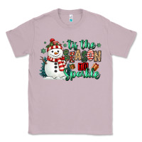 Lilac tis the season to sparkle snowman Classic Tee - MaliasSmallBusiness