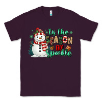Plum tis the season to sparkle snowman Classic Tee - MaliasSmallBusiness