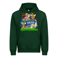 Forest Green Easter truck Urban Hoodie - CowhideDigitalArt