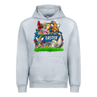 Heather Grey Easter truck Urban Hoodie - CowhideDigitalArt