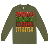 Army Green Christmas mama Long Sleeve Tee - BarkalooDesign