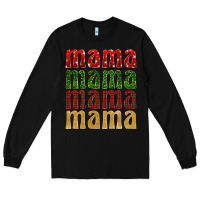 Black Christmas mama Long Sleeve Tee - BarkalooDesign