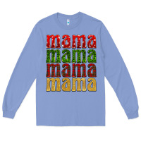 Colony Blue Christmas mama Long Sleeve Tee - BarkalooDesign