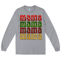 Heather Grey Christmas mama Long Sleeve Tee - BarkalooDesign