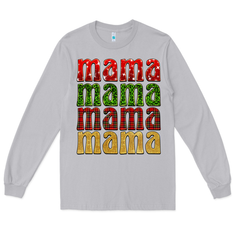 Christmas Mama Long Sleeve Tee by BarkalooDesign | Teevron