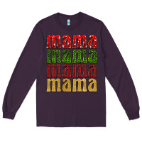Plum Christmas mama Long Sleeve Tee - BarkalooDesign
