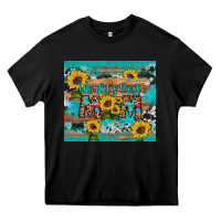 Black world's best mom sunflower leopard cowhide Heavy Core Tee - Artiststas