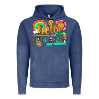 Vintage Denim hello fifth grade Vintage Hoodie - NancyCooperArtShop