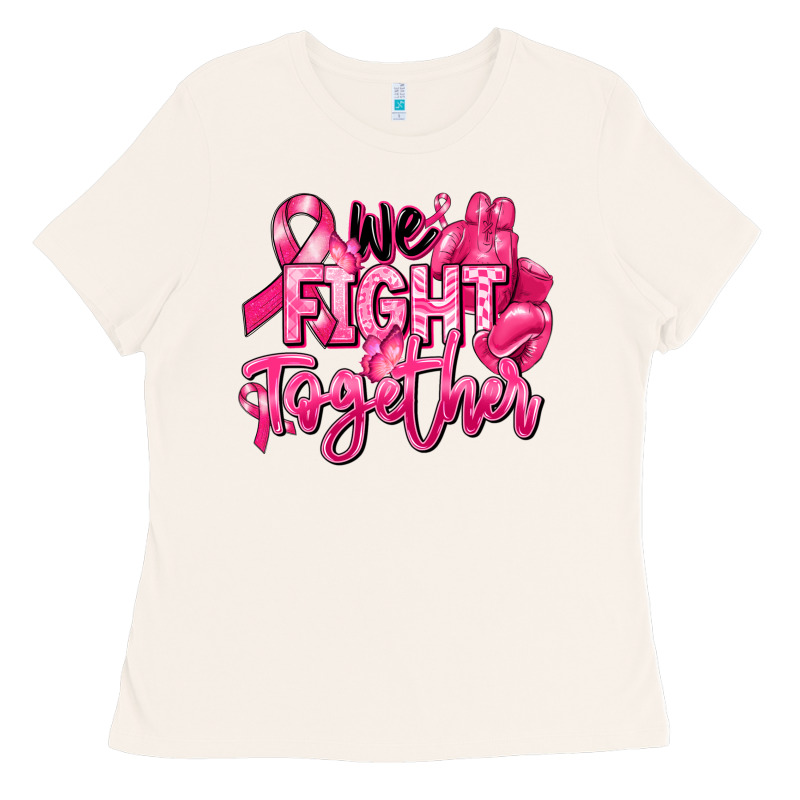 We Fight Together Breast Cancer Ladies Tee by RanaPortraitStore | Teevron