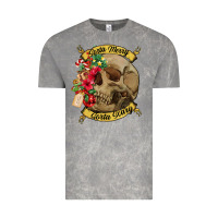 Cloud Rock Sorta merry sorta scary skull Vintage Tee - NancyCooperArtShop