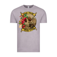 Vintage Zinc Sorta merry sorta scary skull Vintage Tee - NancyCooperArtShop