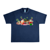 Navy Christmas coffee Urban Heavy Tee - MaliasSmallBusiness