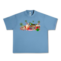 Pebble Blue Christmas coffee Urban Heavy Tee - MaliasSmallBusiness