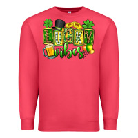 Cardinal St. Patrick's Lucky vibes Premium Sweatshirt - OliviaCreatesArt