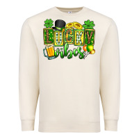 Sandshell St. Patrick's Lucky vibes Premium Sweatshirt - OliviaCreatesArt