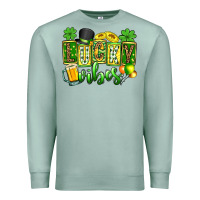 Seafoam St. Patrick's Lucky vibes Premium Sweatshirt - OliviaCreatesArt