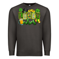 Smoke St. Patrick's Lucky vibes Premium Sweatshirt - OliviaCreatesArt