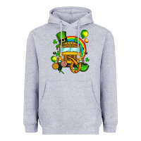 Heather Grey St. Patrick's school bus Heavyweight Hoodie - OliviaCreatesArt