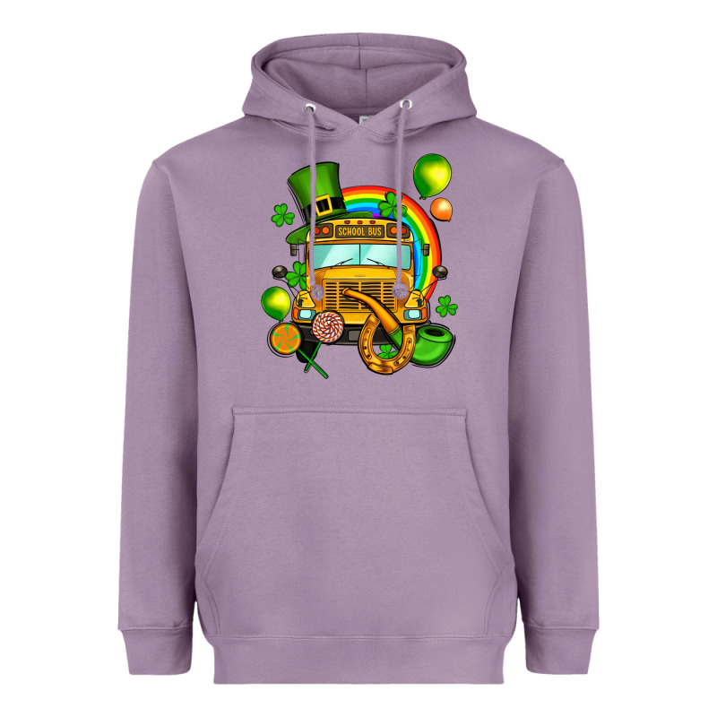 St. Patrick's School Bus Heavyweight Hoodie by OliviaCreatesArt | Teevron