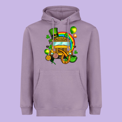 St. Patrick's School Bus Heavyweight Hoodie Designed By Oliviacreatesart