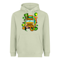 Matcha St. Patrick's school bus Heavyweight Hoodie - OliviaCreatesArt