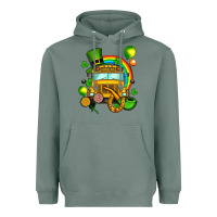 Sage St. Patrick's school bus Heavyweight Hoodie - OliviaCreatesArt