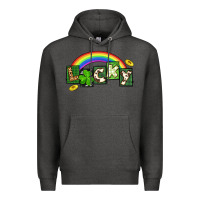 Charcoal Heather Lucky St. Patrick's Day Premium Hoodie - CowGirlArtShop