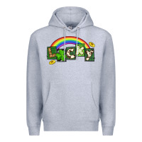 Heather Grey Lucky St. Patrick's Day Premium Hoodie - CowGirlArtShop