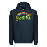 Navy Lucky St. Patrick's Day Premium Hoodie - CowGirlArtShop