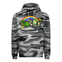 Slate Camo Lucky St. Patrick's Day Premium Hoodie - CowGirlArtShop