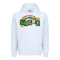White Lucky St. Patrick's Day Premium Hoodie - CowGirlArtShop