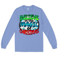 Colony Blue believe in the magic of christmas Long Sleeve Tee - BarkalooDesign
