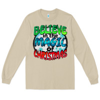 Mushroom believe in the magic of christmas Long Sleeve Tee - BarkalooDesign