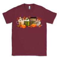 Burgundy pumpkin spice Classic Tee - MaliasSmallBusiness