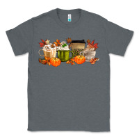 Charcoal Heather pumpkin spice Classic Tee - MaliasSmallBusiness