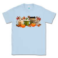 Dusty Blue pumpkin spice Classic Tee - MaliasSmallBusiness