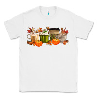White pumpkin spice Classic Tee - MaliasSmallBusiness