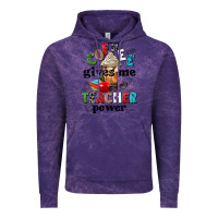 Cloud Purple coffee gives me teacher power Vintage Hoodie - NancyCooperArtShop