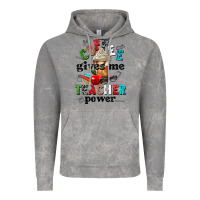 Cloud Rock coffee gives me teacher power Vintage Hoodie - NancyCooperArtShop