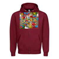 Burgundy teacher autism Zipper Hoodie - CowGirlArtShop
