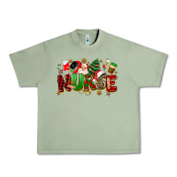 Oil Green christmas  nurse Urban Heavy Tee - MaliasSmallBusiness