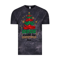 Cloud Black crocin around the christmas tree Vintage Tee - MaliasSmallBusiness