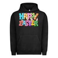 Pigment Black Happy Easter Urban Hoodie - CowhideDigitalArt
