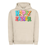 Pigment French Oak Happy Easter Urban Hoodie - CowhideDigitalArt