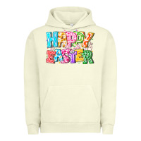 Pigment Pistachio Happy Easter Urban Hoodie - CowhideDigitalArt