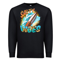 Black Salty vibes Premium Sweatshirt - FaDigitalArtStudio