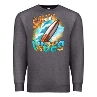 Charcoal Heather Salty vibes Premium Sweatshirt - FaDigitalArtStudio