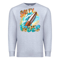 Heather Grey Salty vibes Premium Sweatshirt - FaDigitalArtStudio