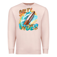 Pale Pink Salty vibes Premium Sweatshirt - FaDigitalArtStudio